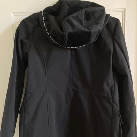DKNY Women's Black rain jacket XS lined nice condition - Picture 2 of 8